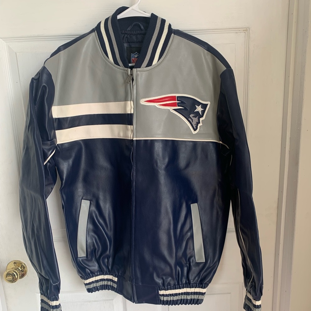 Men’s NFL New England Patriots Leather Jacket